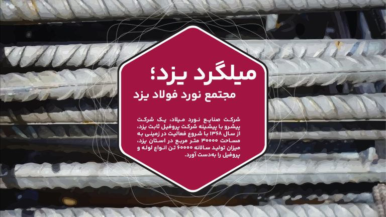 شرکت صنایع نورد میلاد، یک شرکت پیشرو با پیشینه شرکت پروفیل ثابت یزد، از سال 1368 با شروع فعالیت در زمینی به مساحت 30000 متر مربع در استان یزد، میزان تولید سالانه 60000 تن انواع لوله و پروفیل را به‌دست آورد. با توجه به همت و تلاش بلندکاران محلی، در کمترین زمان به یکی از بزرگترین و مجهزترین کارخانجات تولید پروفیل در کشور تبدیل شد و در طی این سال‌ها، بیش از 80 نفر را به عنوان نیروی کار به خدمت گرفت. در سال 1383، به منظور گسترش و بهبود کیفیت محصولات، شرکت به شهرک صنعتی خضر آباد یزد منتقل شد و با نام شرکت صنایع نورد میلاد یزد، در زمینی به مساحت 65000 متر مربع با اشتغال بیش از 120 نفر، به تولید انواع مقاطع فولادی نورد گرم و سرد پرداخت. امروزه، این شرکت به‌عنوان یکی از بزرگترین و کامل‌ترین مجموعه کارخانجات تولید انواع مقاطع فولادی نورد گرم و سرد در کشور شناخته می‌شود و نقش مهمی در ایجاد اشتغال و توسعه صنعت فولاد دارد.