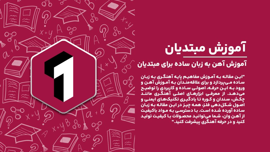 "آموزش آهن به زبان ساده برای مبتدیان؛ اصول و مفاهیم پایه آهنگری در ایران."