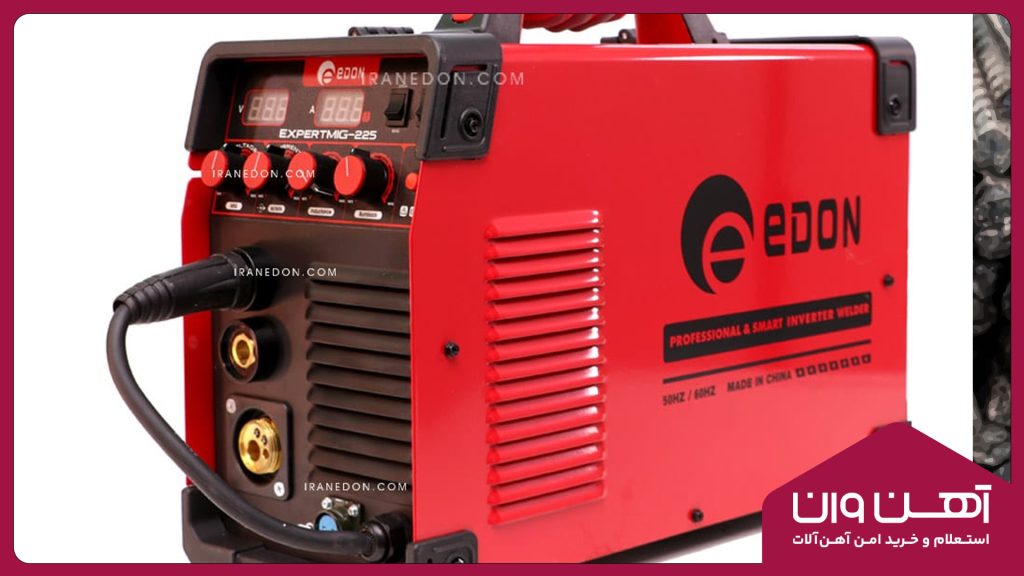 تصویر یک دستگاه جوشکاری را نشان می‌دهد.