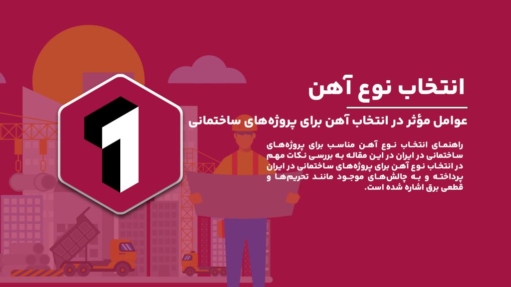 "تصویری از مقاطع آهنی مختلف مورد استفاده در ساختمان‌سازی، از جمله میلگرد، تیرآهن و ورق‌های فولادی"