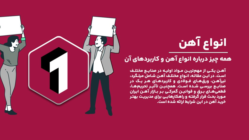"بررسی انواع آهن و کاربردهای آن در صنایع مختلف ایران، با توجه به تحریم‌ها و مشکلات داخلی"