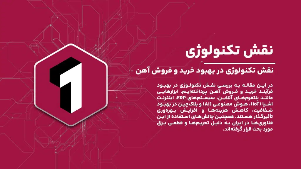 "نقش تکنولوژی در بهبود فرآیند خرید و فروش آهن در ایران: بررسی چالش‌ها و راهکارها"