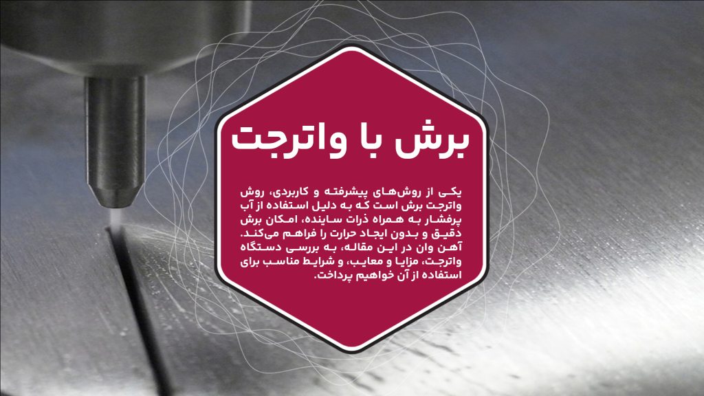 تصویر نمای نزدیک از دستگاه واترجت است.