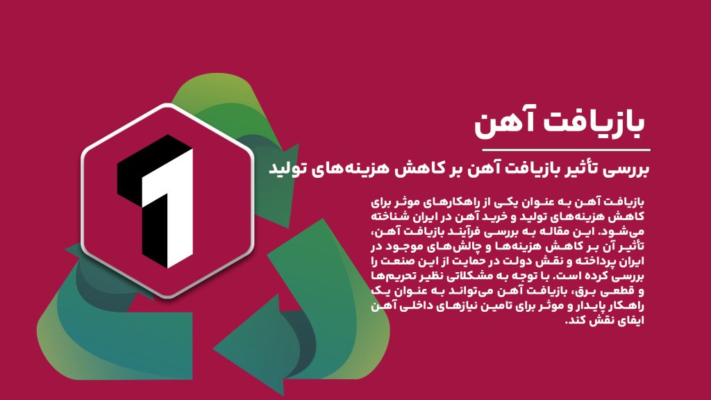 نقش بازیافت آهن در کاهش هزینه‌های خرید؛ بررسی تأثیر بازیافت آهن بر کاهش هزینه‌های تولید و خرید آهن در ایران