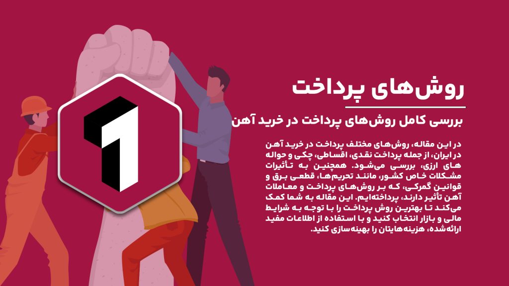 "روش‌های پرداخت در خرید آهن: نقدی، اقساطی، چکی و ارز دیجیتال در بازار ایران"