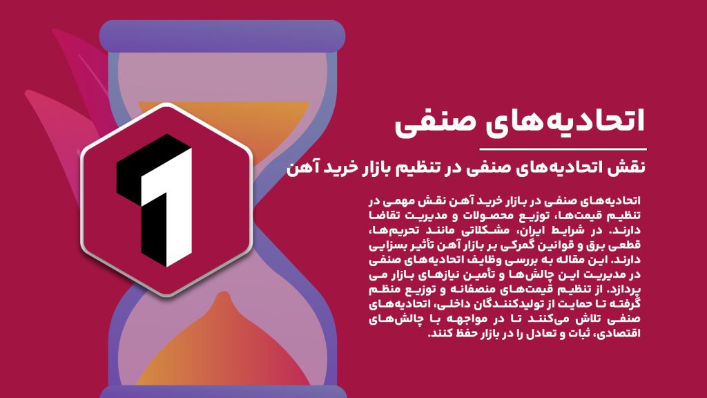 "نقش اتحادیه‌های صنفی در تنظیم بازار خرید آهن و مدیریت مشکلات تحریمی و تولیدی"
