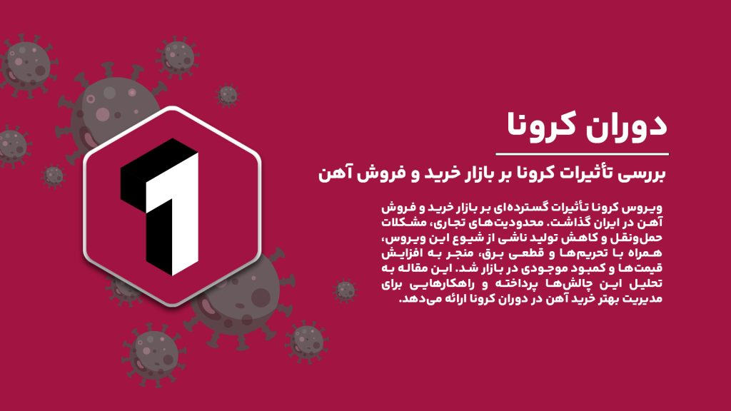 "بررسی تأثیرات کرونا بر بازار خرید و فروش آهن در ایران"